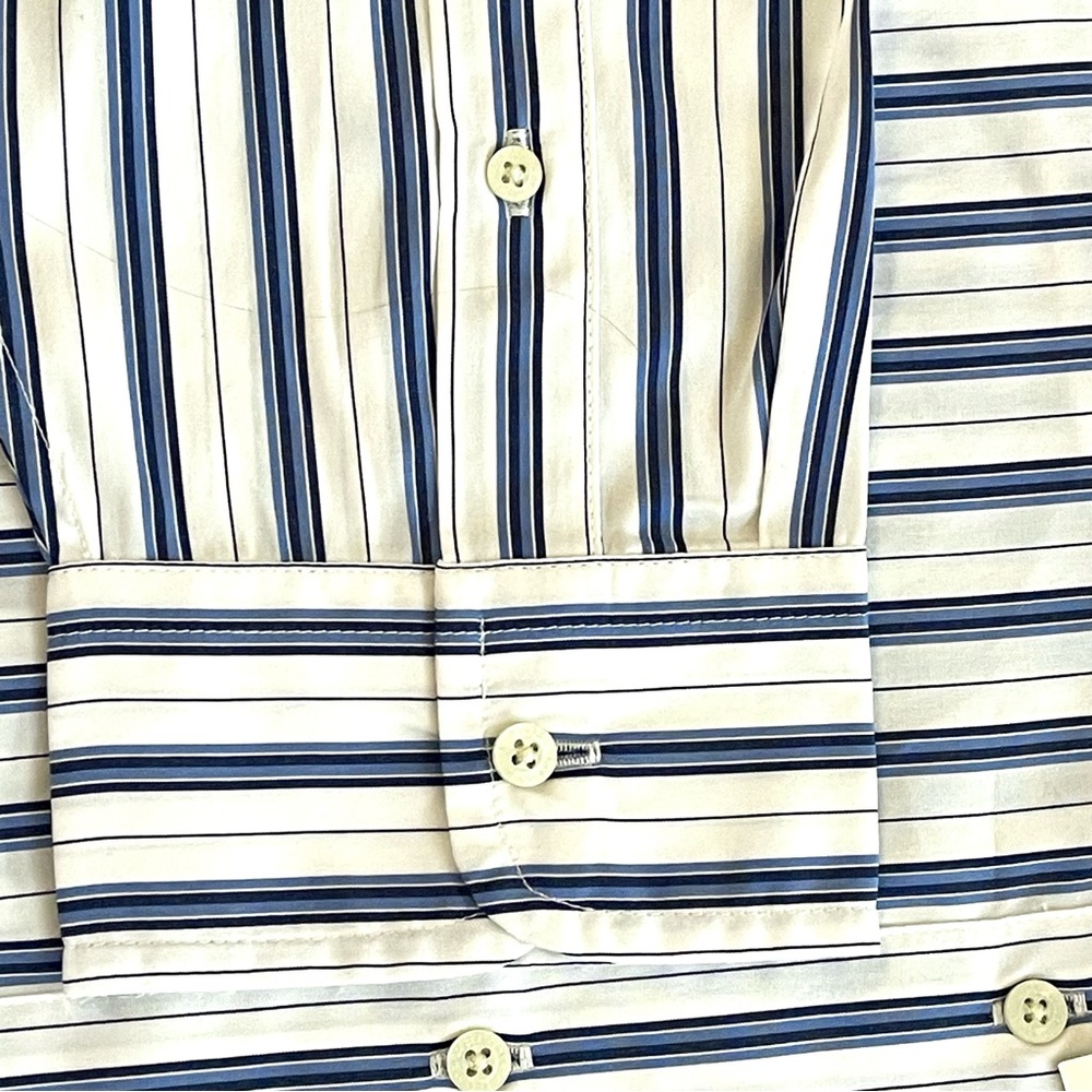 LAUREN RALPH LAUREN WOMAN Kotta Shirt Women's PLUS SIZE 2X Blue White Stripe NWT - Picture 11 of 12